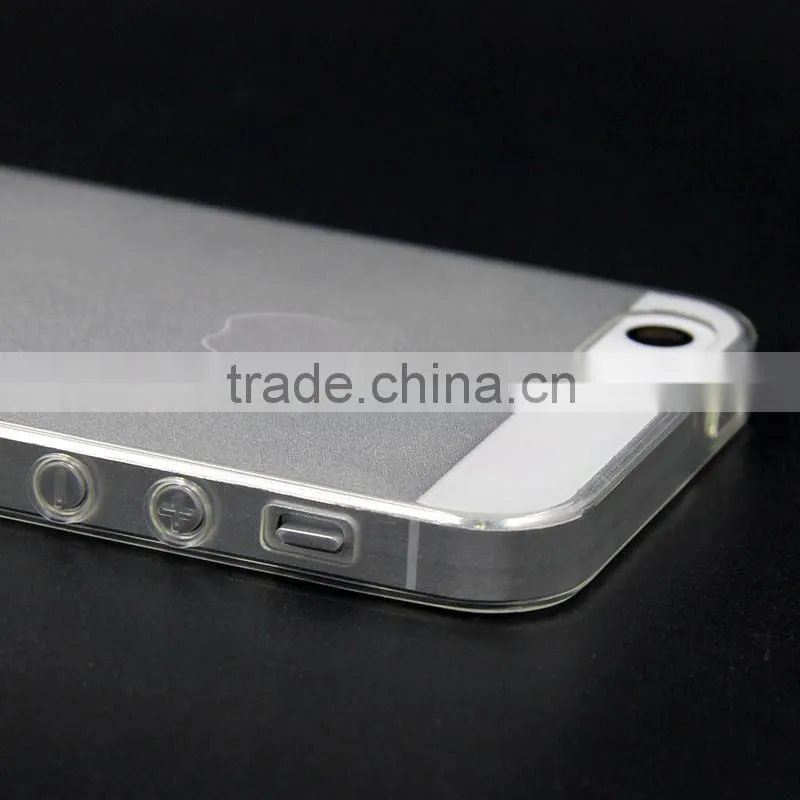 TPU mobile phone covers for iPhone SE with 4-sided design