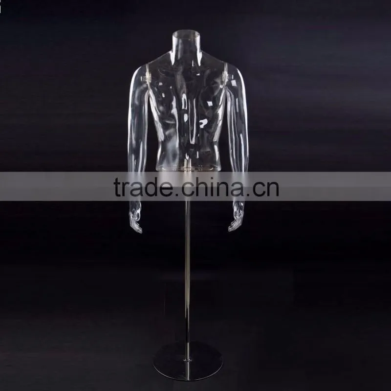 PC male mannequin transparent mannequin hollow out mannequin photography mannequin
