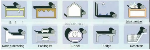PET self adhesive bitumen waterproofing felt