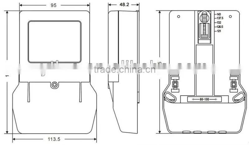 single phase watt meter