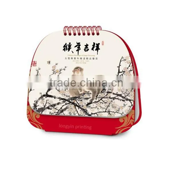China cheap calendar printing / beautiful calendar desgin printing