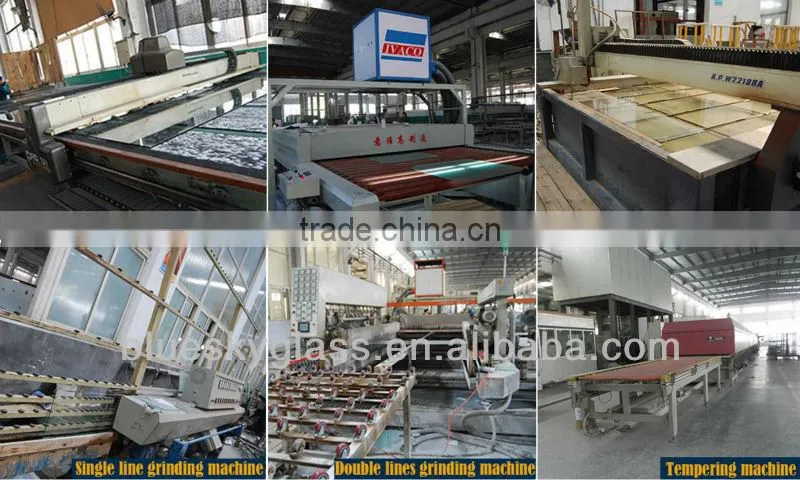 LT 8mm 10mm 12mm clear toughened glass for fence panels