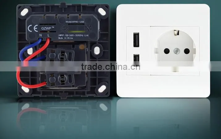 European usb wall socket factory direct with best price