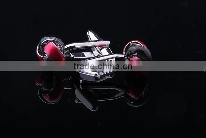New Arriving Cufflink,Double Color Enamel Knot Cufflink