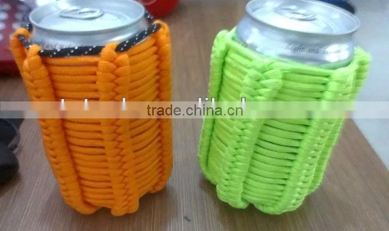 paracord knit cup sleeve for coffee