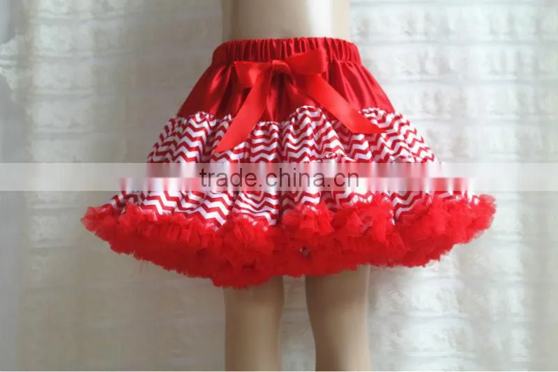 new design wholesale chevron pettiskirt for girls hot sale 2013 lastest new design satin skirt