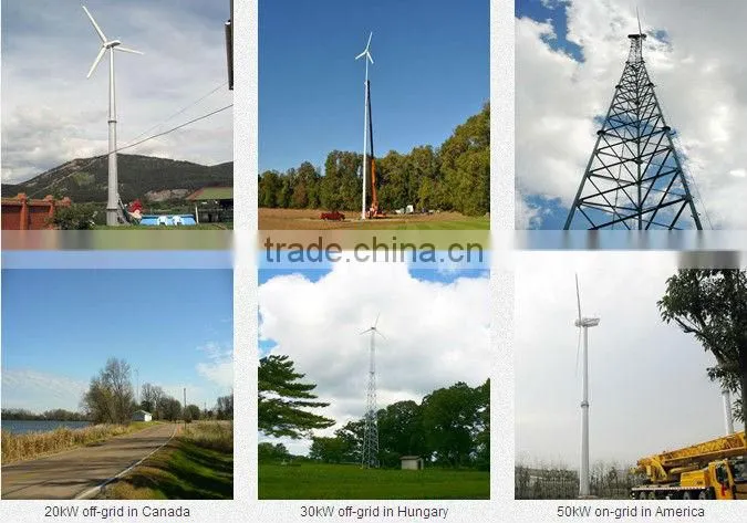 1MW Wind Farm build with 10 sets 100kw(0.1MW) wind turbine generator