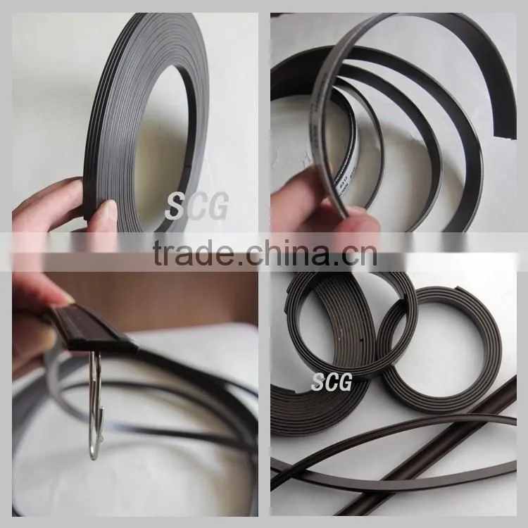 Isotropic flexible magnet roll