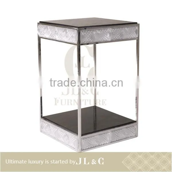 2014 best selling crystal tea table, solid wood coffee table, JT14-97 from china supplier-JL&C Furniture