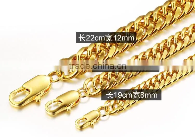 Jaipur Gold Jewellery Designs Plated Gold Stainless Steel Bracelet