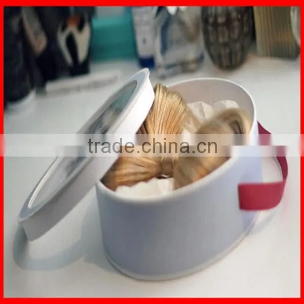 High Quality Professional Grade Round Shape Paper Custom Hair Extension Box Packing Wholesale