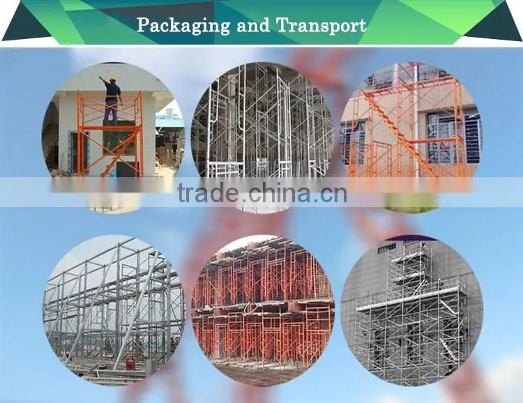 Tianjin Factory Supply S-style 2'x6'4'' 2'x5'' Narrow Frame Type Scaffolding Construction Materials SGS Test