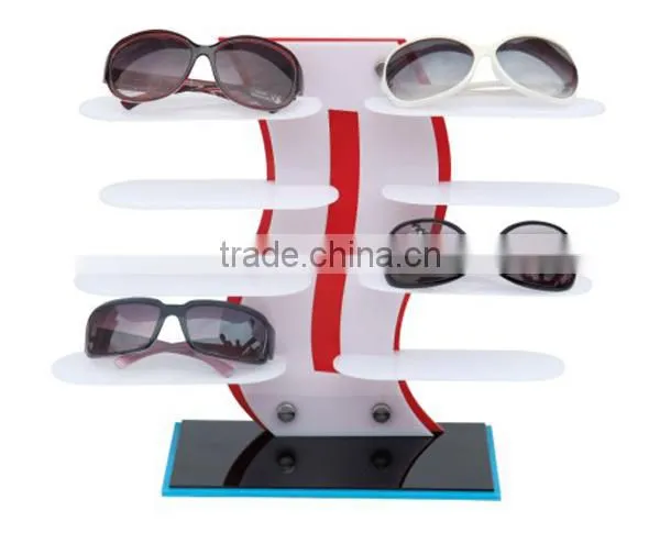 High quality OEM colorful acrylic eyewear glasses display stand
