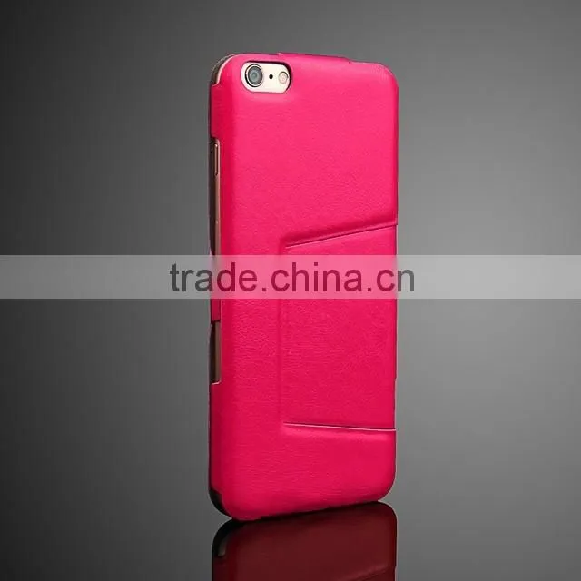 Elegant design ultra thin flip open stand leather case cover with embossed flower mobile phone leather case