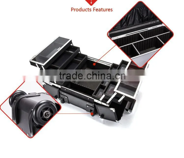Sunrise Cheap Professional Aluminum Trolley Makeup