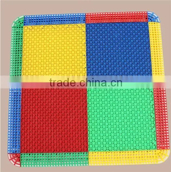 Cheap And Solid Plastic Interlocking Floor Tlie/Mat