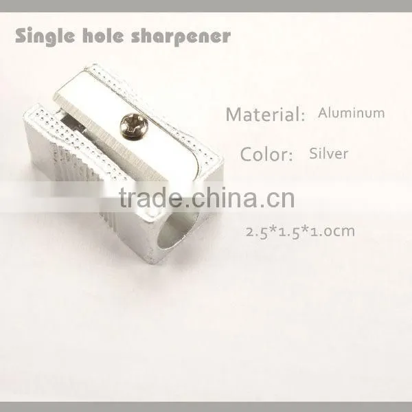 Cute Single Hole Aluminum Pencil Sharpener For School And Office