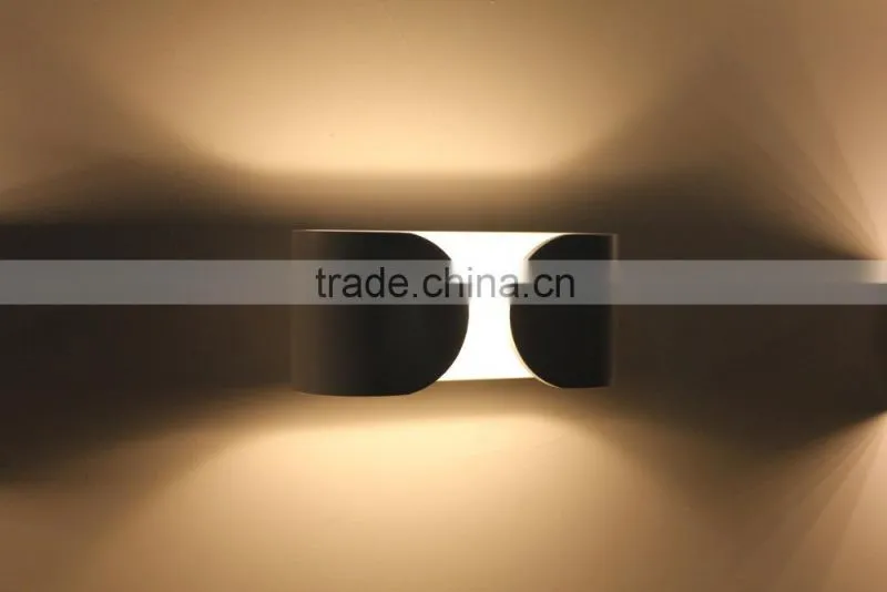 W2201/2 w cob led 2016 High quality indoor 2*3W wall lamp,led lights wall mount