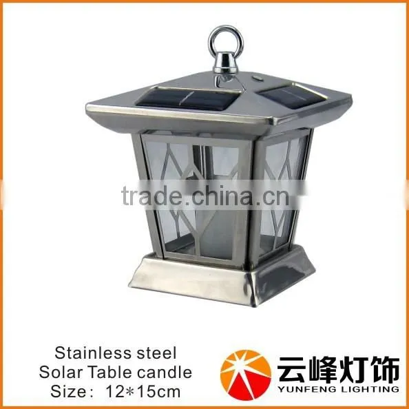 stainless steel solar garden table lamp atmosphere lamp