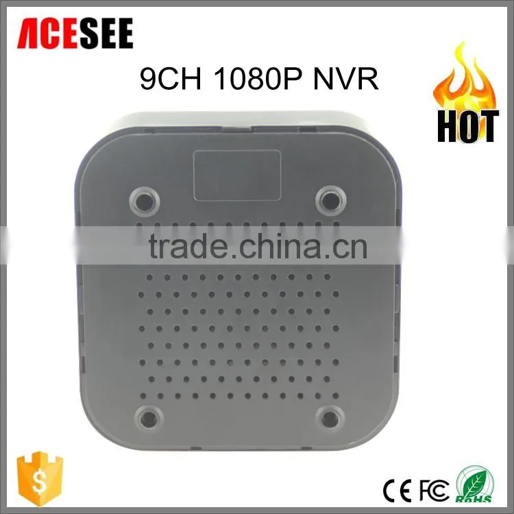 2016 ACESEE home security system cctv H.264 9CH 1080P POE NVR P2P NVR for IP Camera AS-N0910D