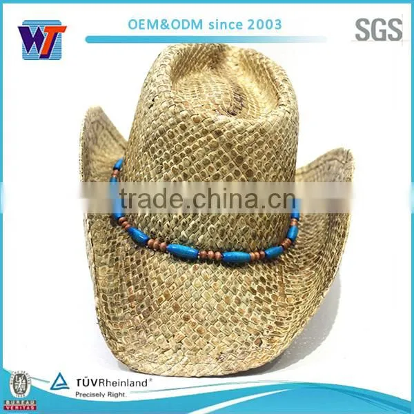 High quality wholesale cheap summer paper cowboy straw hat