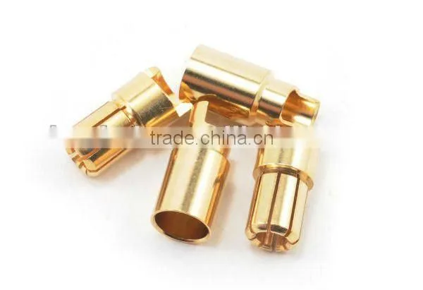 6.0mm gold plated bullet connector banana plug male and female