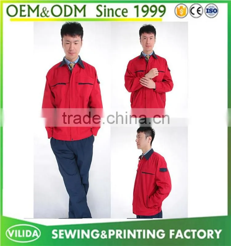 Good quality industrial working safety uniform security safety worker uniform customized