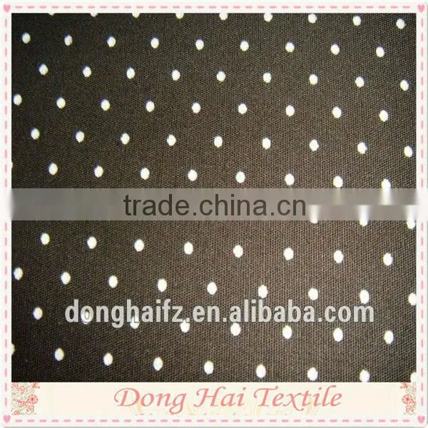 point printed cotton spandex fabric for sale