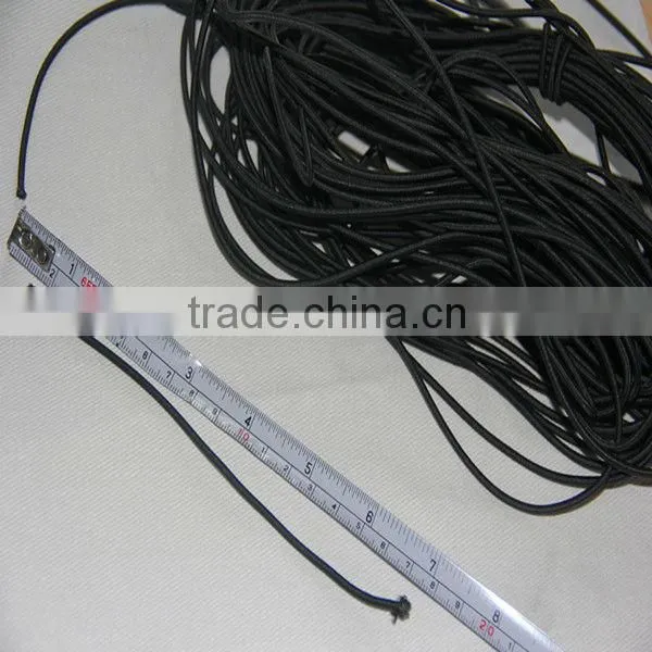 High quality black Stretch round rope for tent