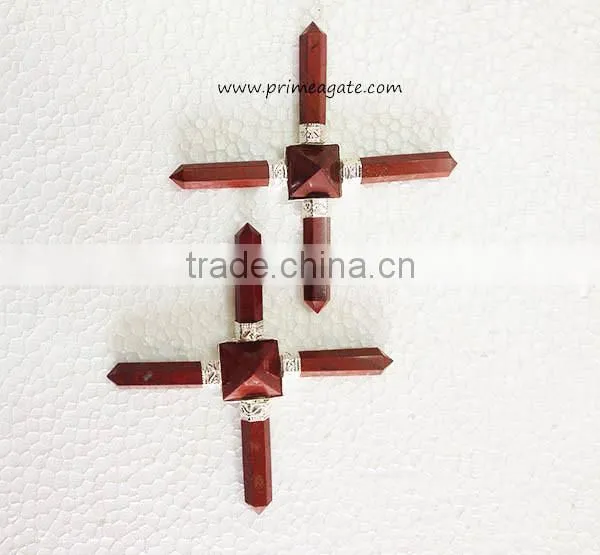 Red Jasper 4Points Energy Generators : Spiritual Gemstone Energy Generators