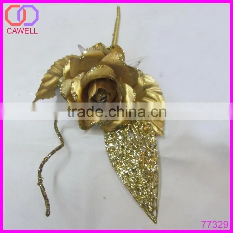 artificial gold foil rose