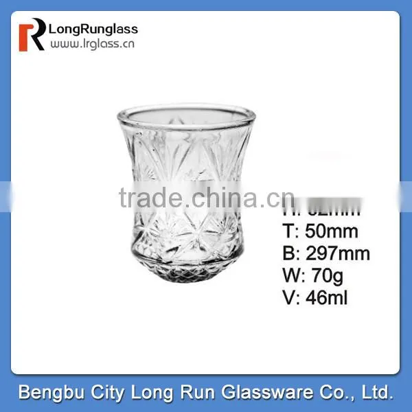 LongRun 50ml small charming Eco-friendly shot glass drinking wine glass cup for bar use