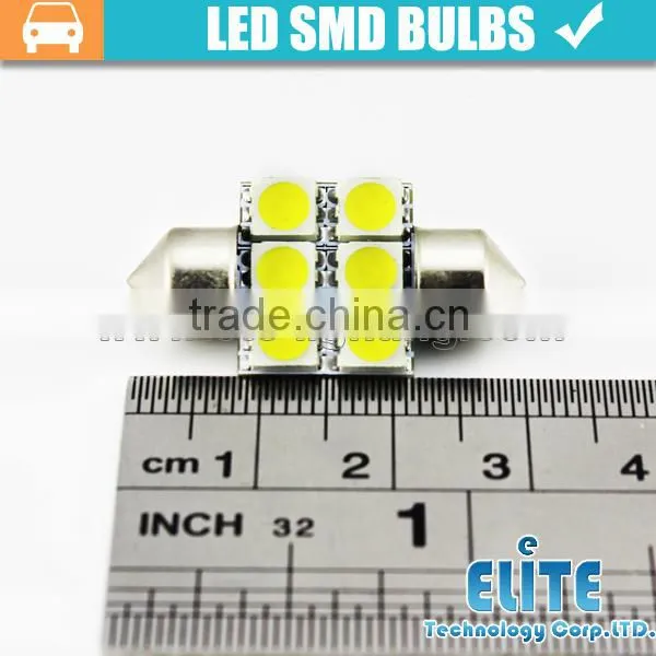 31mm 6SMD 5050 led festoon lighting led auto dome light bulb