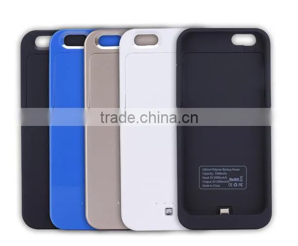 External Battery Case Lithium Ion Battery Phone Power Bank Charge Case 3200mah for rechargeable battery for iPhone 6