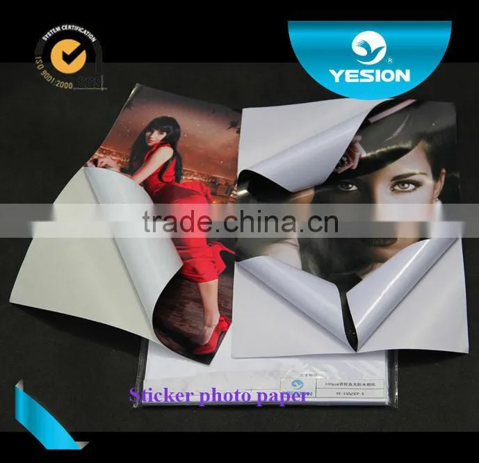oem odm Micro Porous sticker photo paper 150gsm high gloss label paper waterproof stickers printing