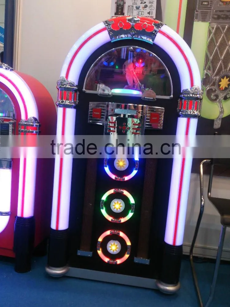 home decro itm - Large Size Retro Bluetooth CD Jukebox with USB SD/ mp3 / am fm radio