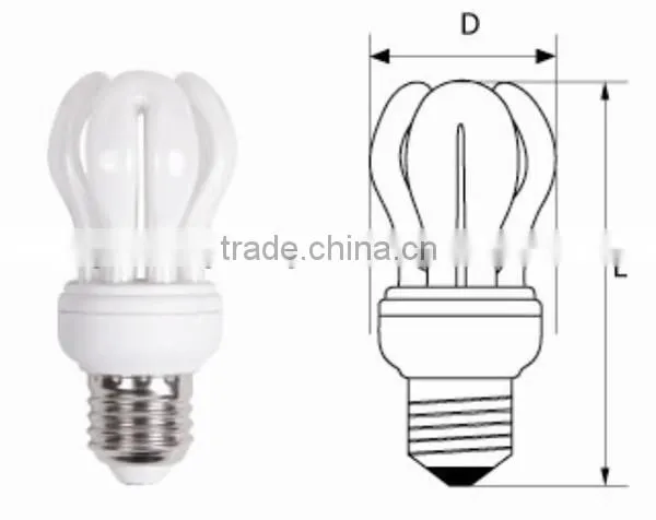 2016 Modern CFL 4U Lotus Energy Saving Lamp