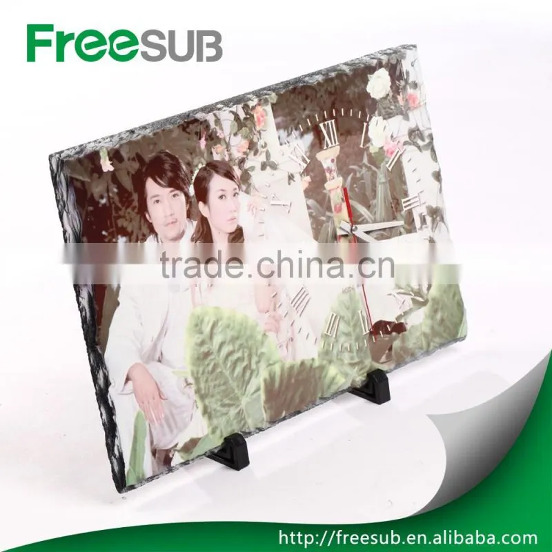 Customed wholesale 6" *6" *0.35 " blank square sublimation photo rock slate