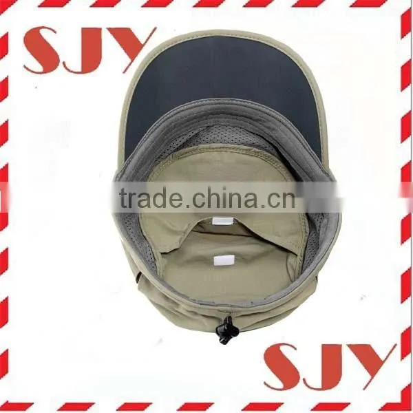 100%polyester dri fit flat top soft foldable baseball cap