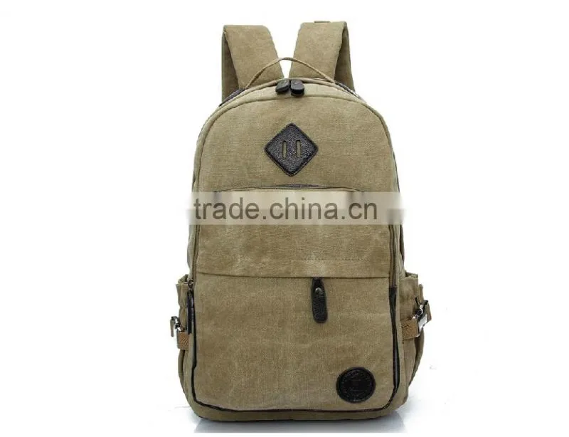 2015 Design Canvas Backpack Fashion School bags