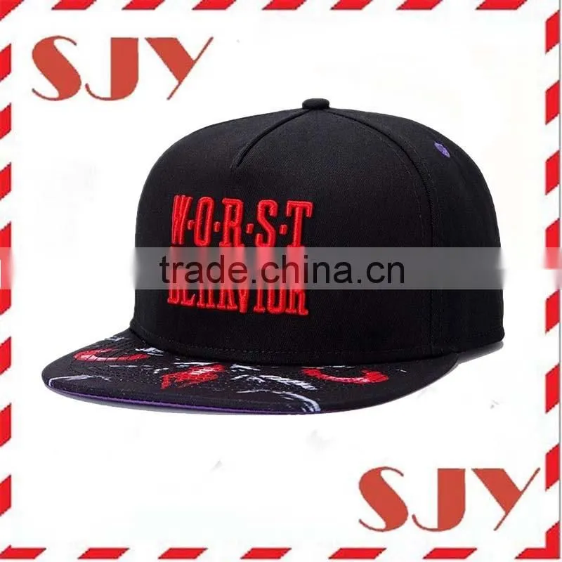 New Arrival Custom Flat Brim Embroidery Snapback Cap/Hat