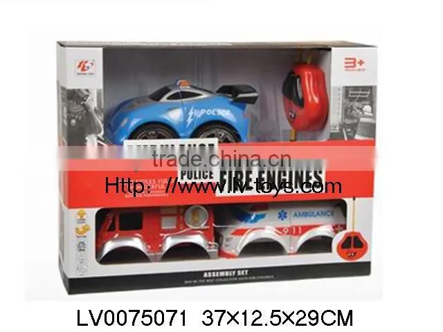 3 in 1! 2CH rc car toys set with light&music