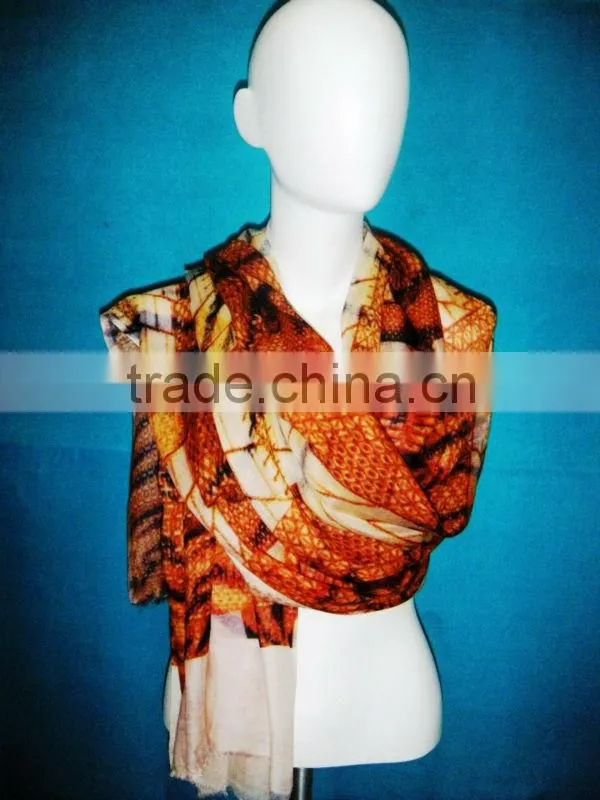 Viscose new digital print scarf