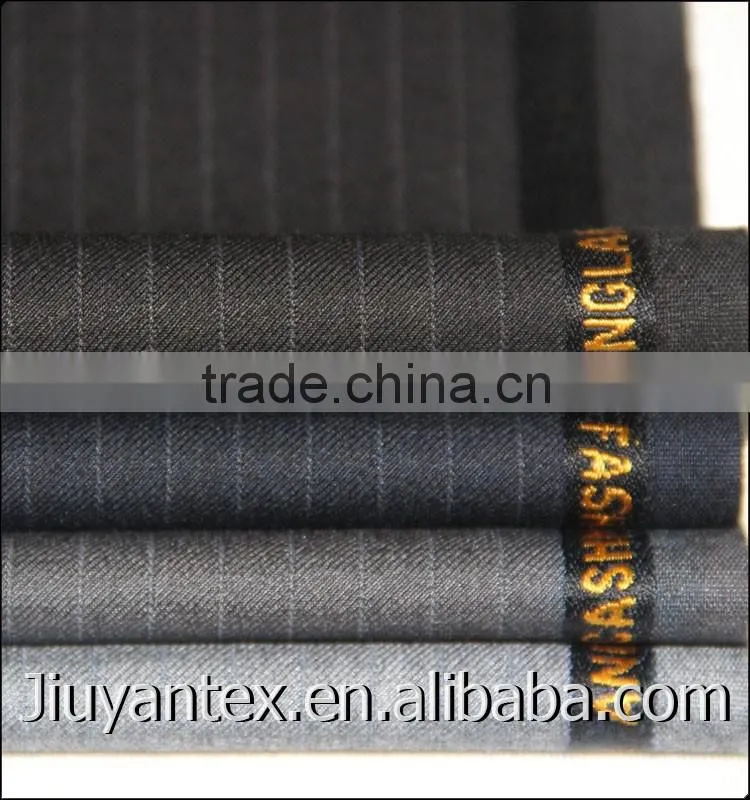 New trw man super wool cashmere stripe woven weave exclusive Indonesia fashion style lady coat pant suiting textile cloth fabric