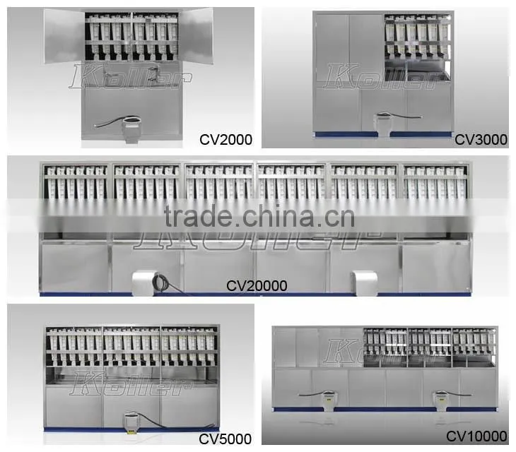 2 Tons Edible Ice from Ice Cube Maker for Hotels and Bars