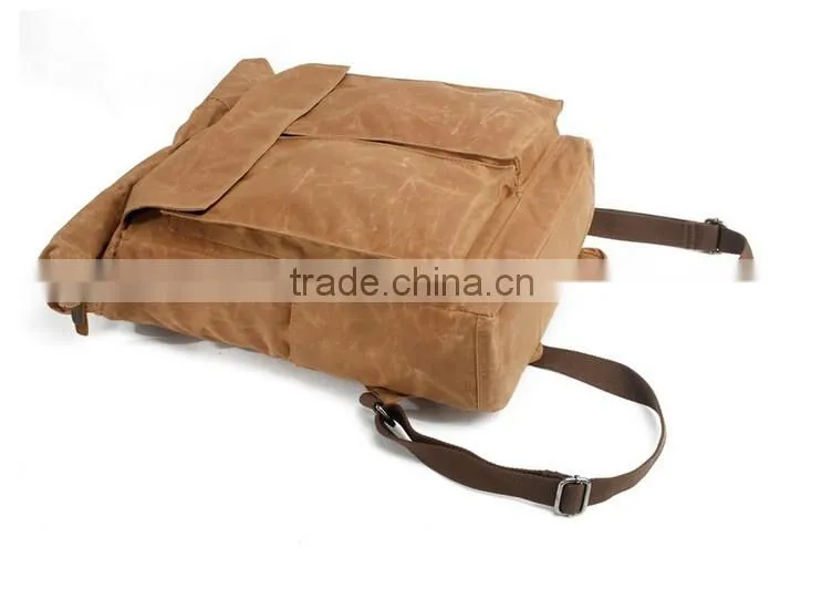 Boshiho latest design genuine cowhide leather backpack bag outdoor backpack black