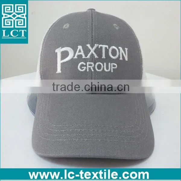 LCTN1854 cotton flat bill mesh cheap trucker hat for wholesale