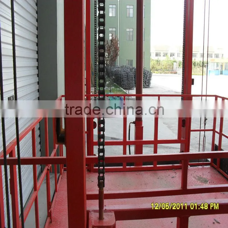 HIGH transport construction material telescopic ladder /Guide hydraulic lifting platform