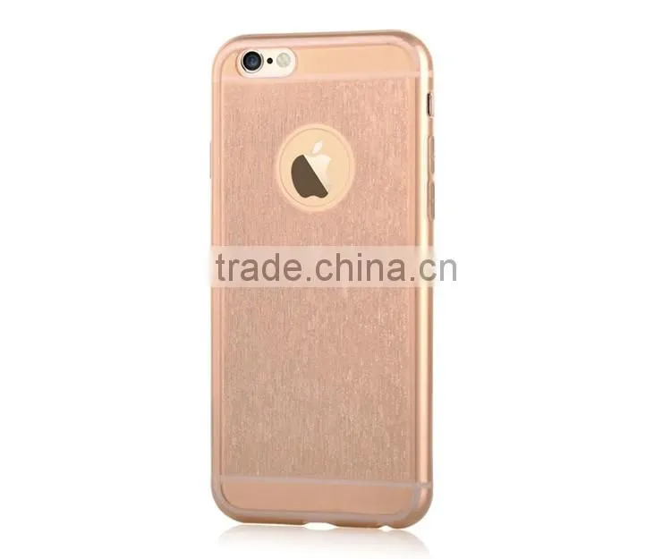 Super Slim 1.0mm Crystal Soft TPU Protecive Case Shinning Back Cover Shellfor iPhone 6/6s Plus