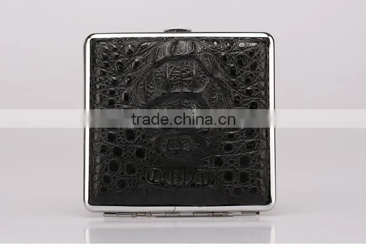 Wholesale Crocodile Leather Men's Cigarette Case